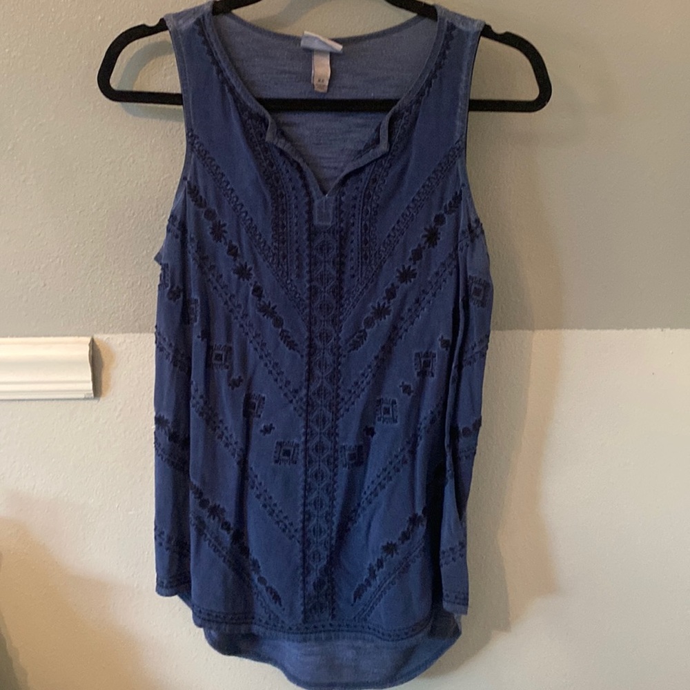 Knox Rose navy tank    #214